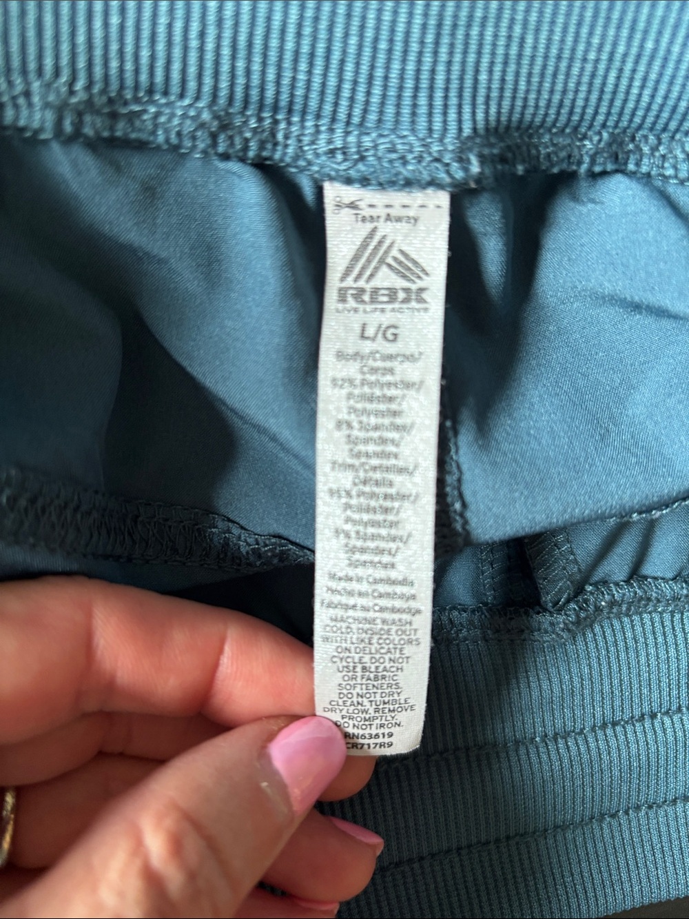 RBX Teal Blue Capris - Picture 5 of 5